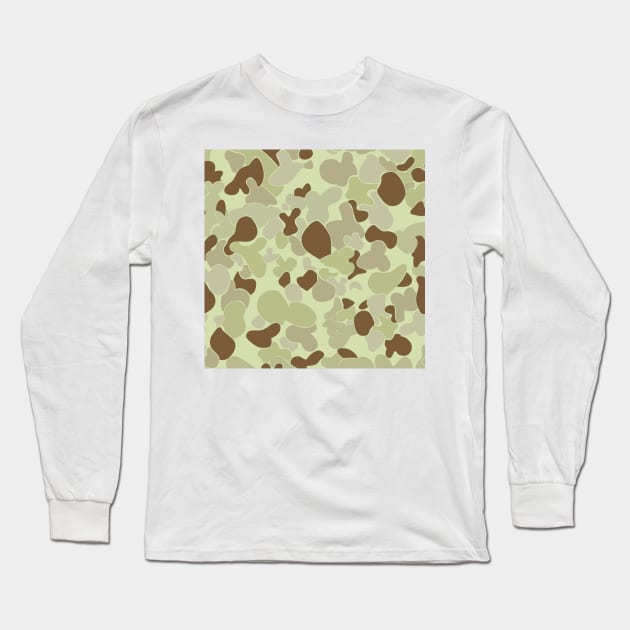Australian Desert Camouflage Long Sleeve T-Shirt by Toby Wilkinson